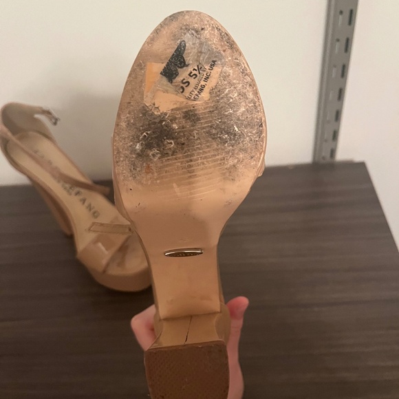 Marc Defang Nude Patent Platform Sandal - Picture 2 of 4